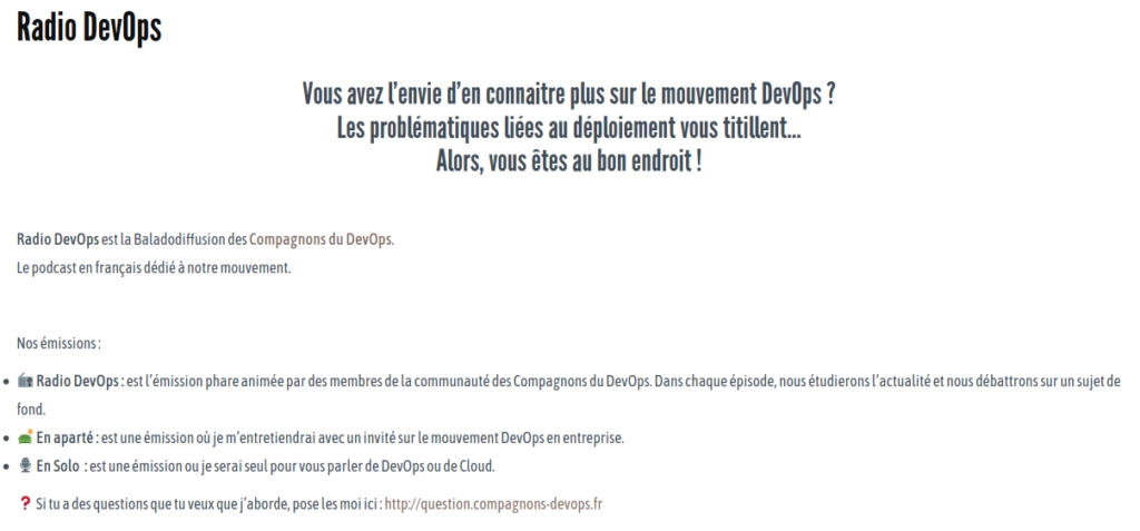 Radio DevOps