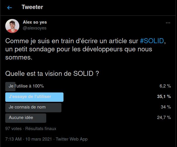 SOLID et son utilisation chez les développeurs