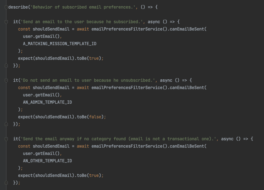 Exemple de test unitaire avec Jest en Javascript