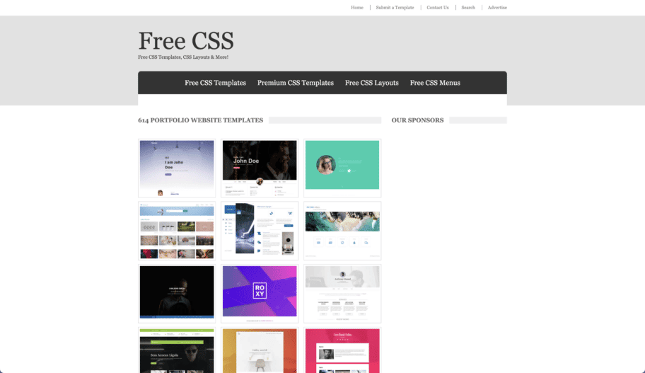 Free CSS template portfolio