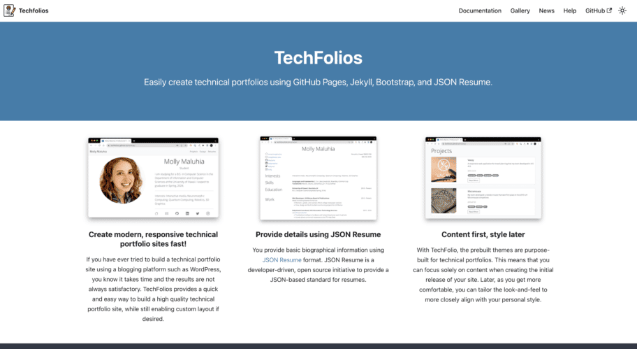 TechFolios : Créer un portfolio pour développeur en quelques minutes